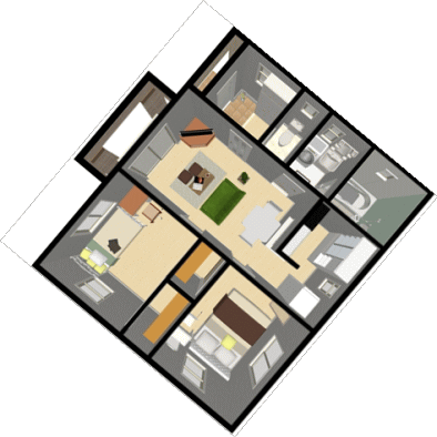 ワンストーリーハウス間取図